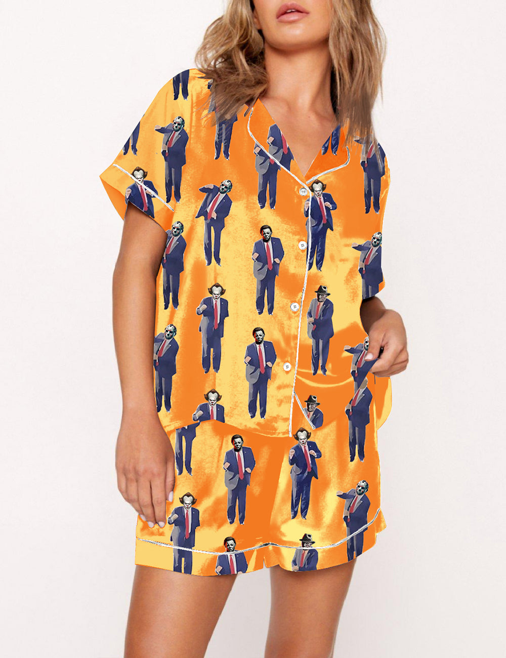 Women's Horror Movie Halloween Pajama Set