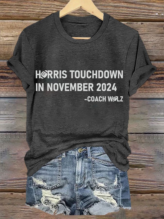 Women's TOUCHDOWN IN NOVEMBER Printed T-shirt