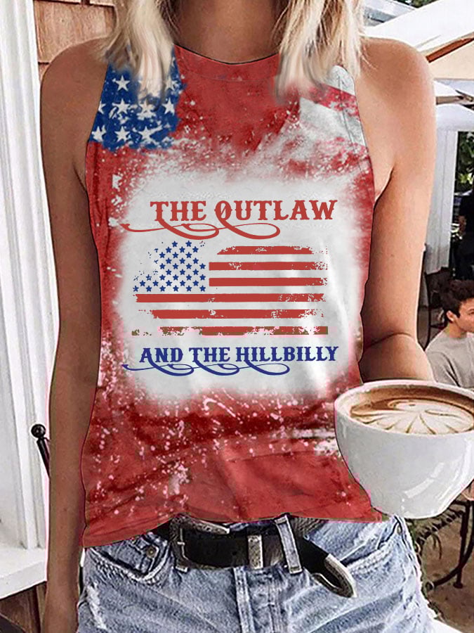 Women's The Outlaw and The Hillbilly Print Sleeveless T-Shirt