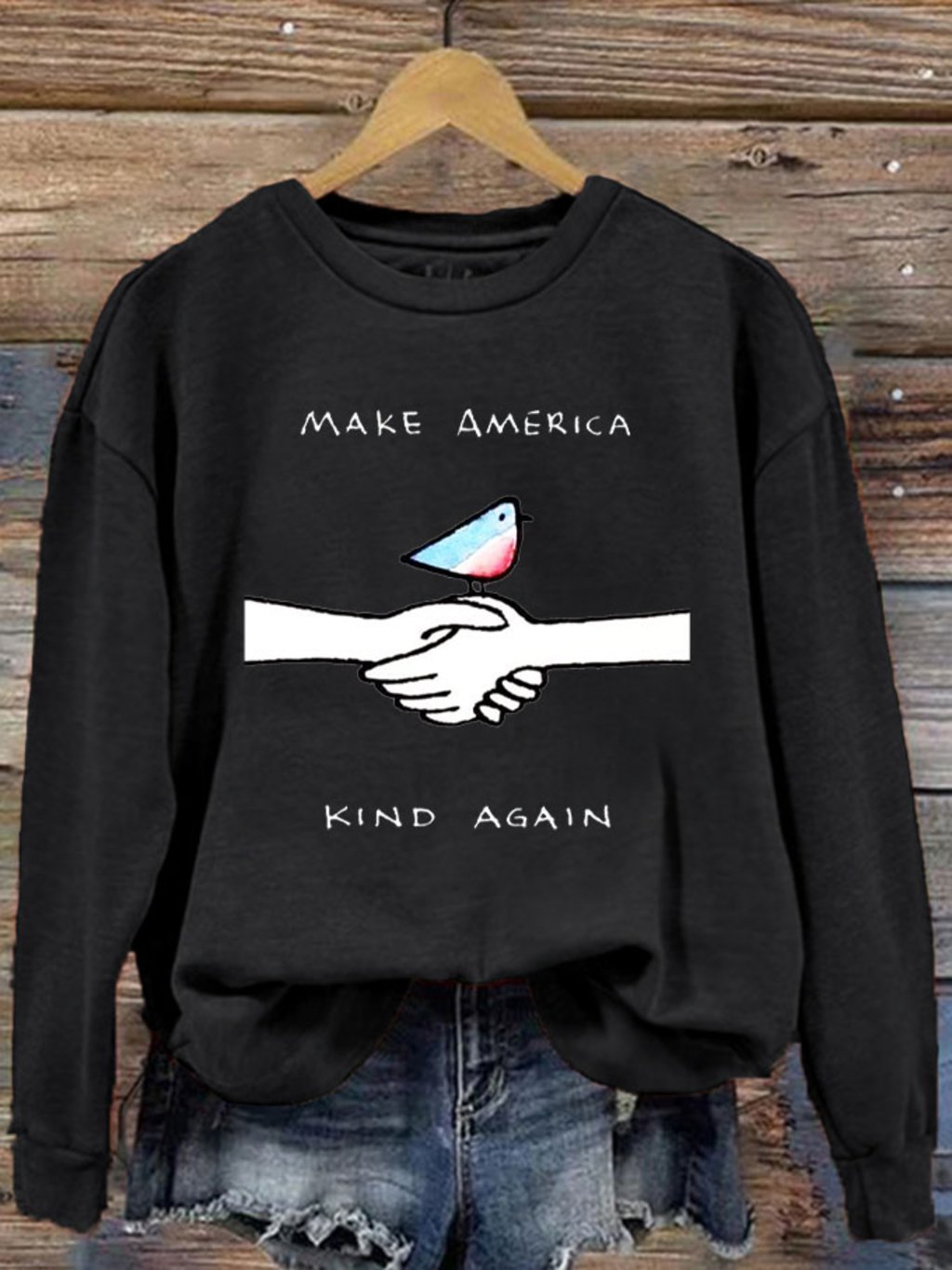 Women's Make America Kind Again Printed Sweatshirt