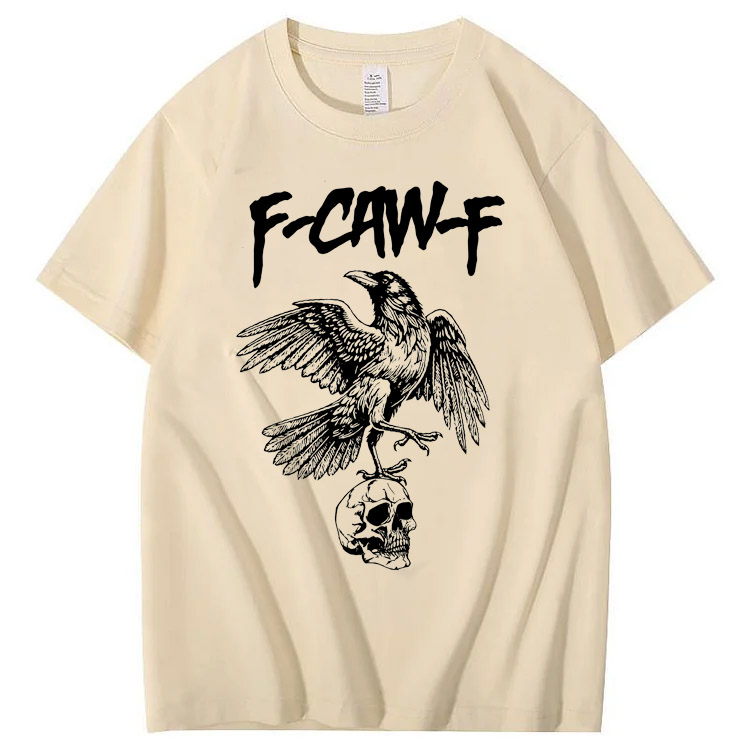 F-CAW-F Skull Pattern T-Shirt
