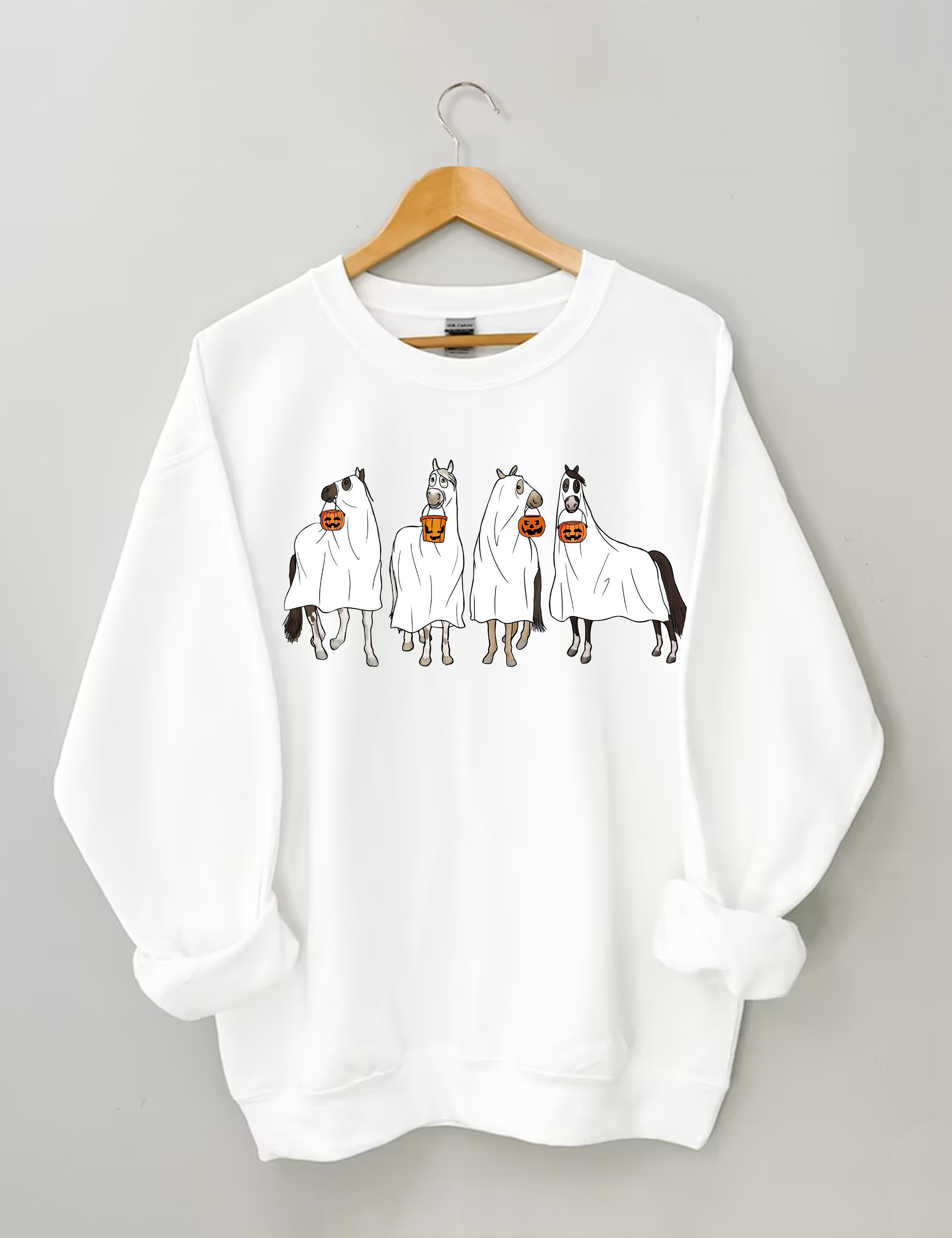 Halloween Horse Ghost Sweatshirt