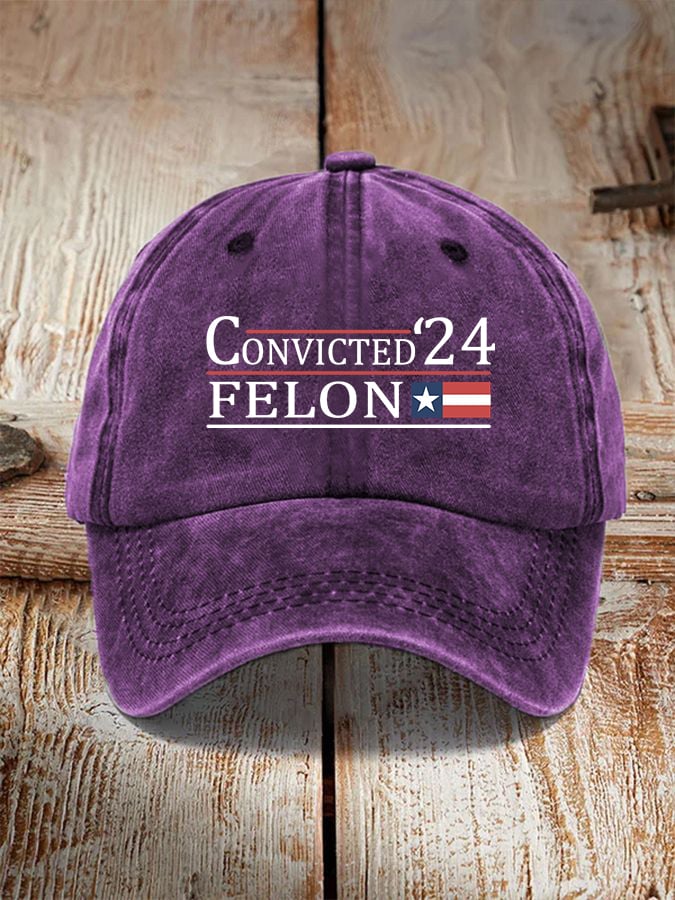 Convicted Felon Print Unisex Cap