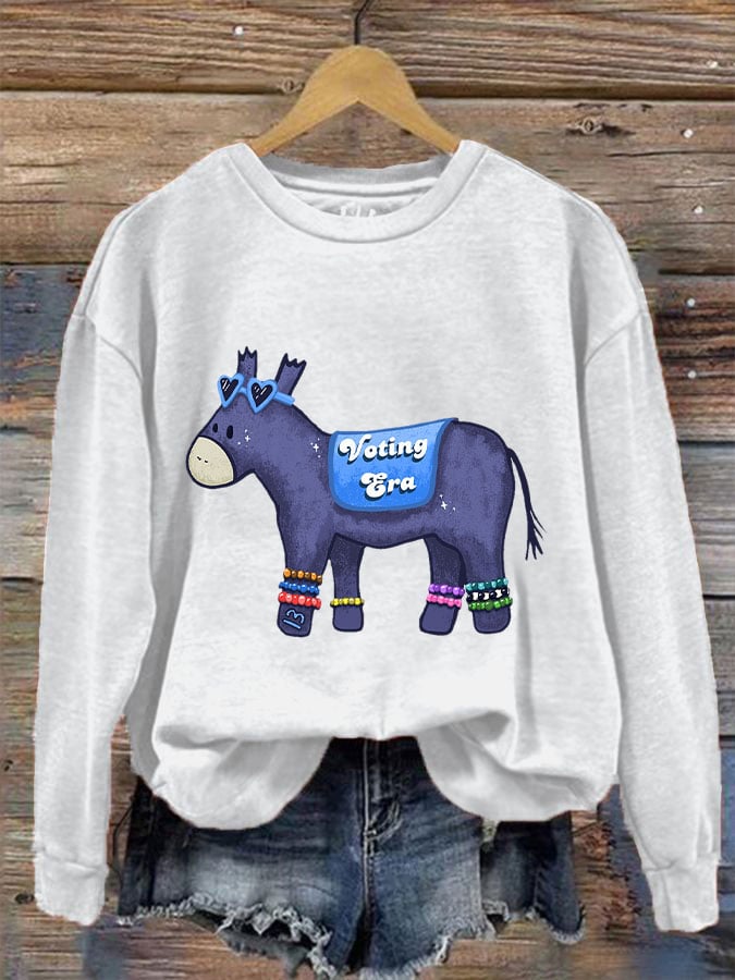 Women's In my voting era Donkey sweatshirt