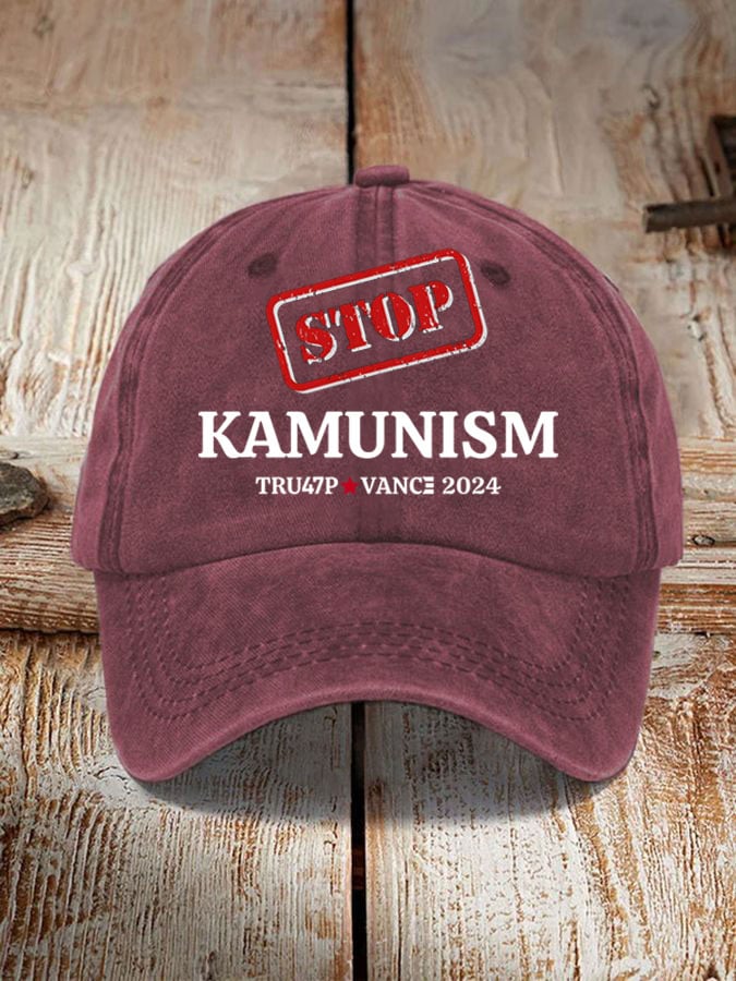 Stop Kamunism Print Hat