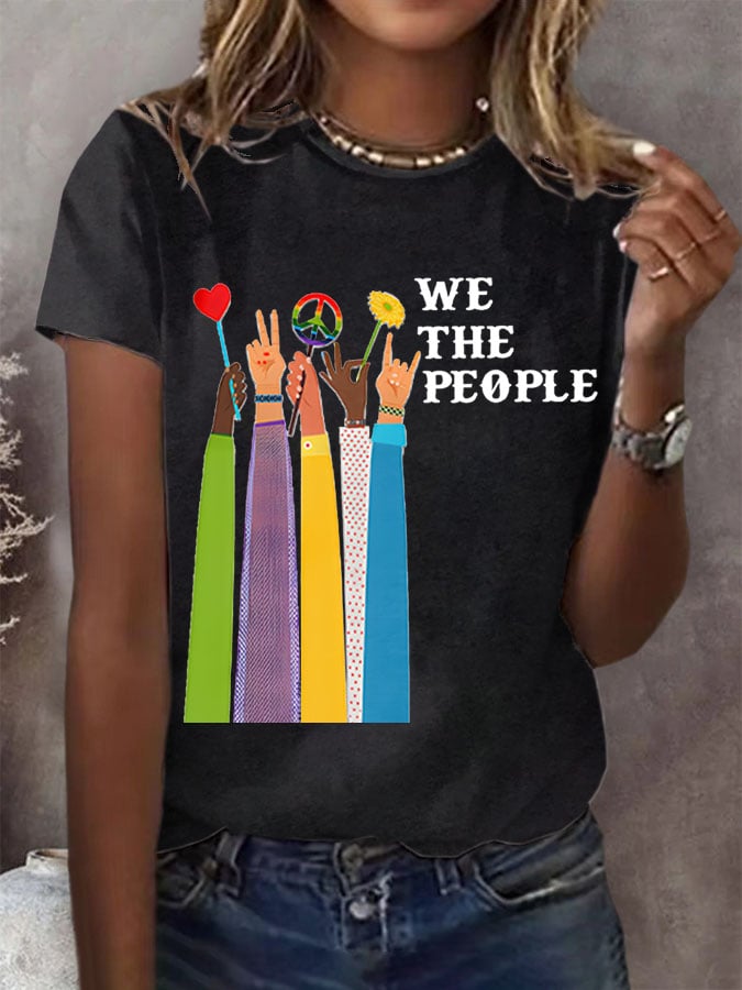 Women'S We The People Peace Printed T-Shirt
