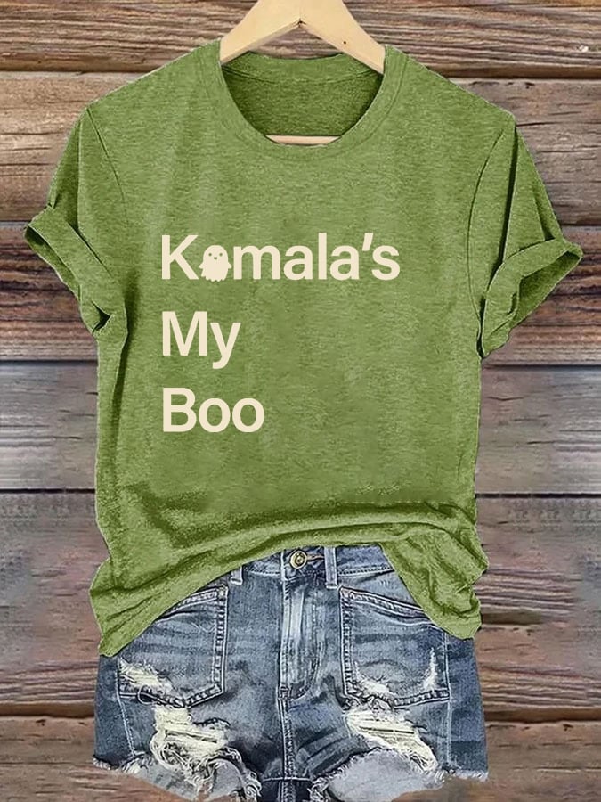 Women's Kamala's My Boo Print T-Shirt