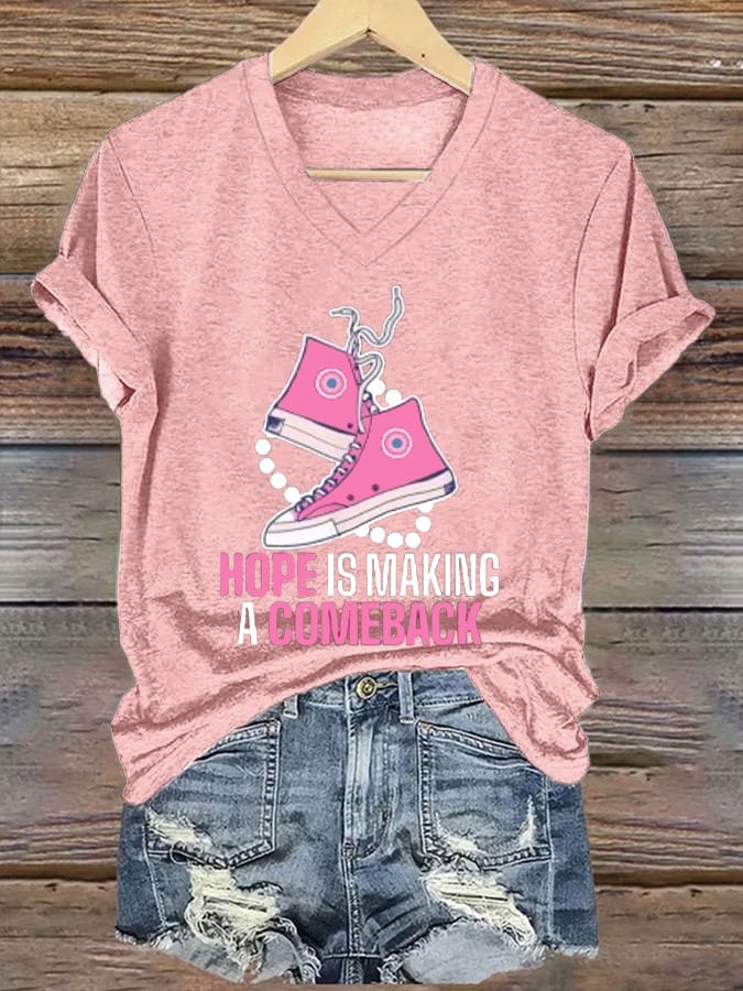 Women's Hope Is Making A Comeback Print Casual T-Shirt