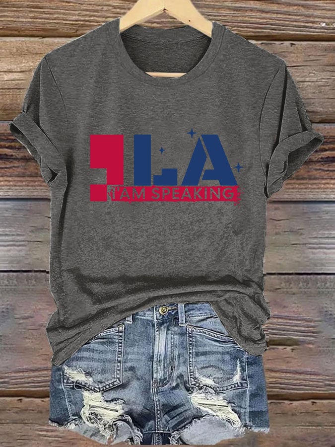 💙VOTE BLUE💙Women's La Printed Short-Sleeved T-Shirt