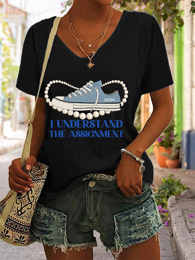 Women's I Understood The Assignment Printed T-Shirt