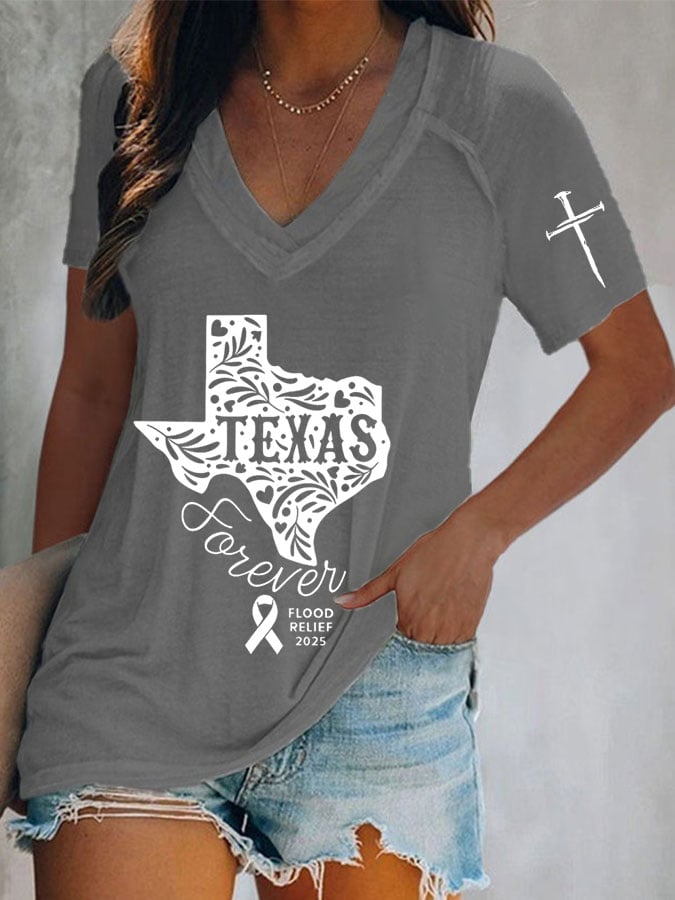 Women's Texas Flood Print T-Shirt
