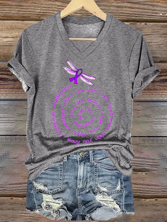 Alzheimers Awareness Memories Matter Brain Flowers Alzheimers T Shirt