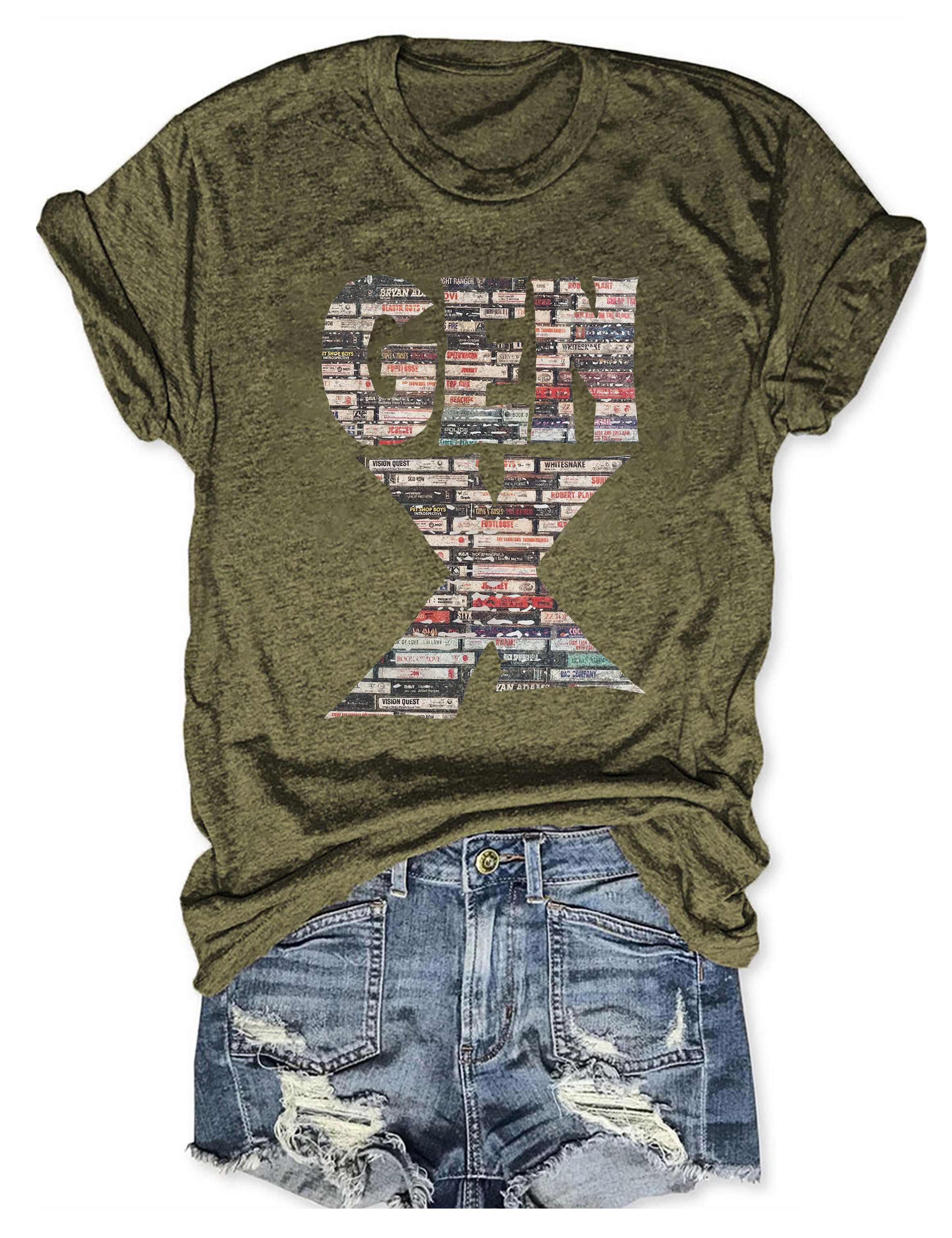 Gen X 80’s Rock Cassettes T-Shirt