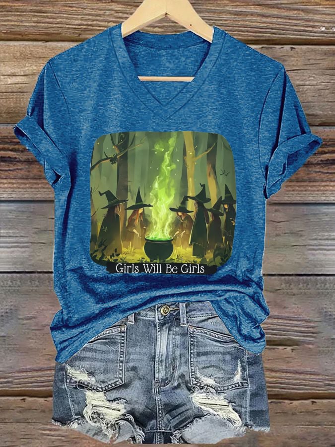 Women's Girls Will Be Girls Printed Casual T-shirt