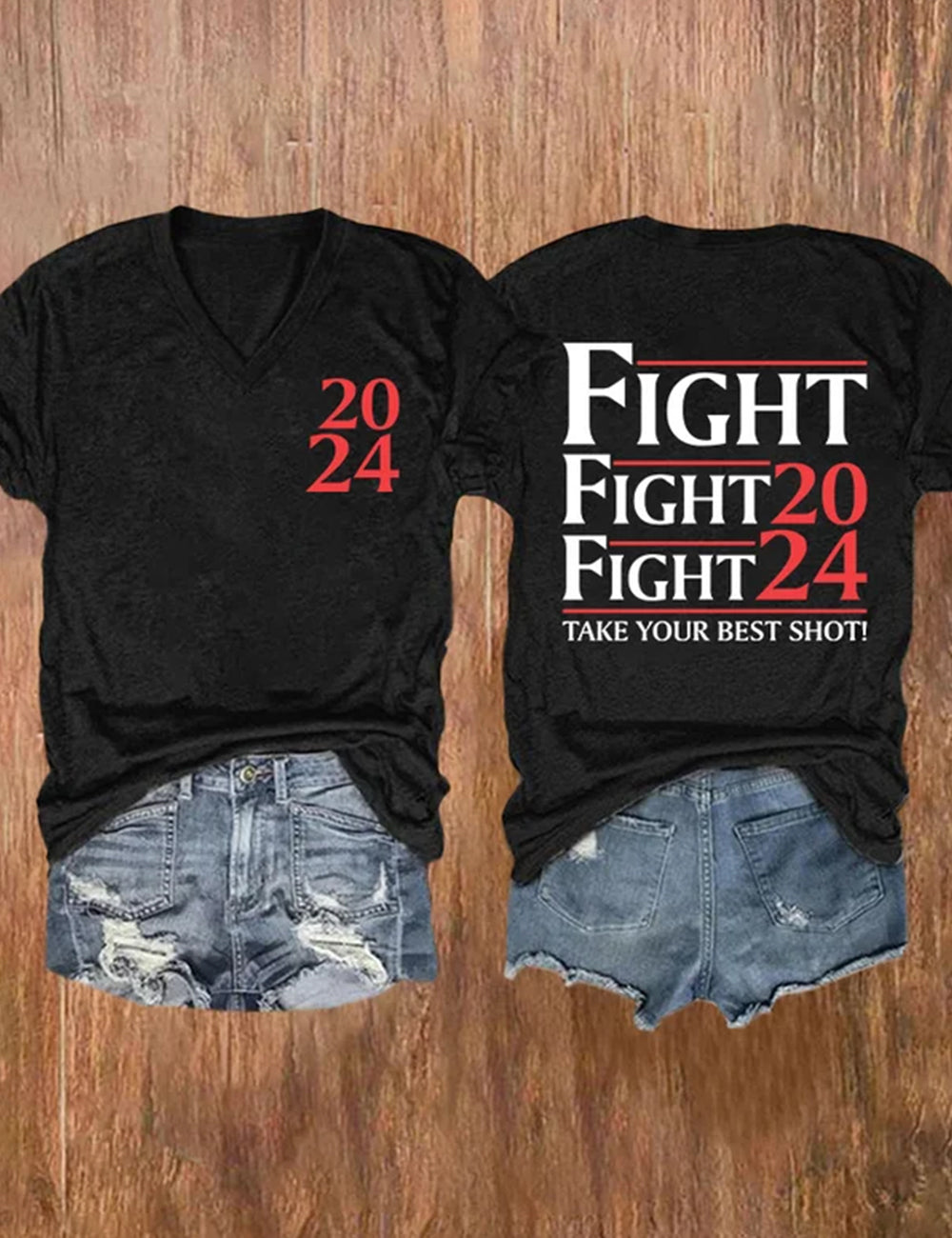 Fight 2024 Black Tee