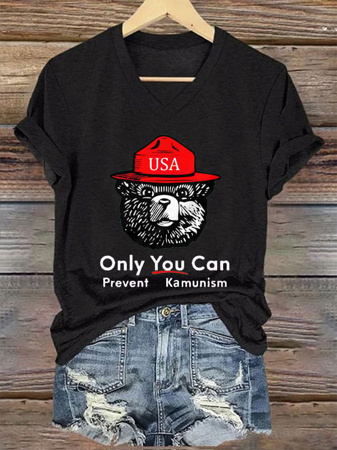 Women's Only You Can Prevent Kamunism Print T-Shirt