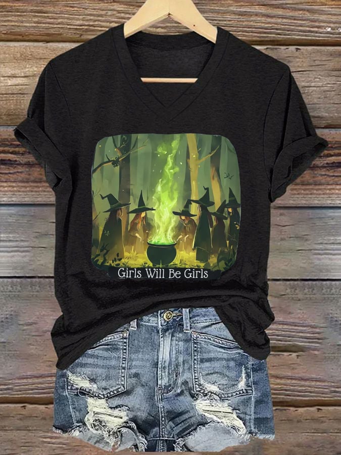 Women's Girls Will Be Girls Printed Casual T-shirt