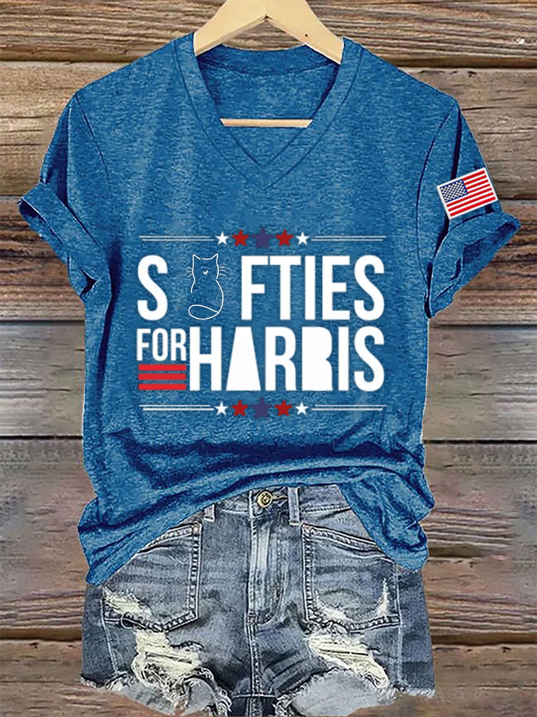 Women's La 2024 Swifties Printed Short-Sleeved T-Shirt