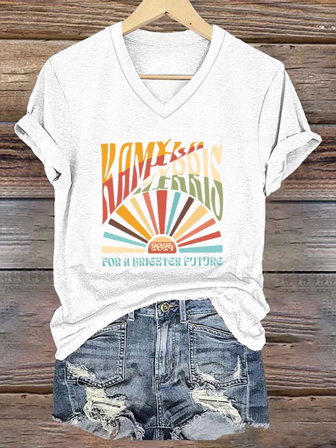 Women's For A Brighter Future Rainbow Print T-shirt