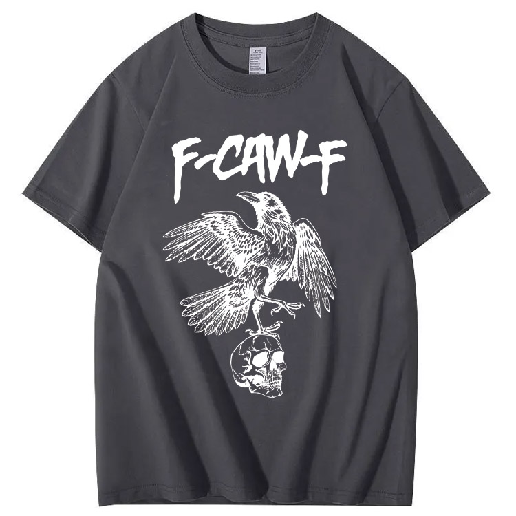 F-CAW-F Skull Pattern T-Shirt