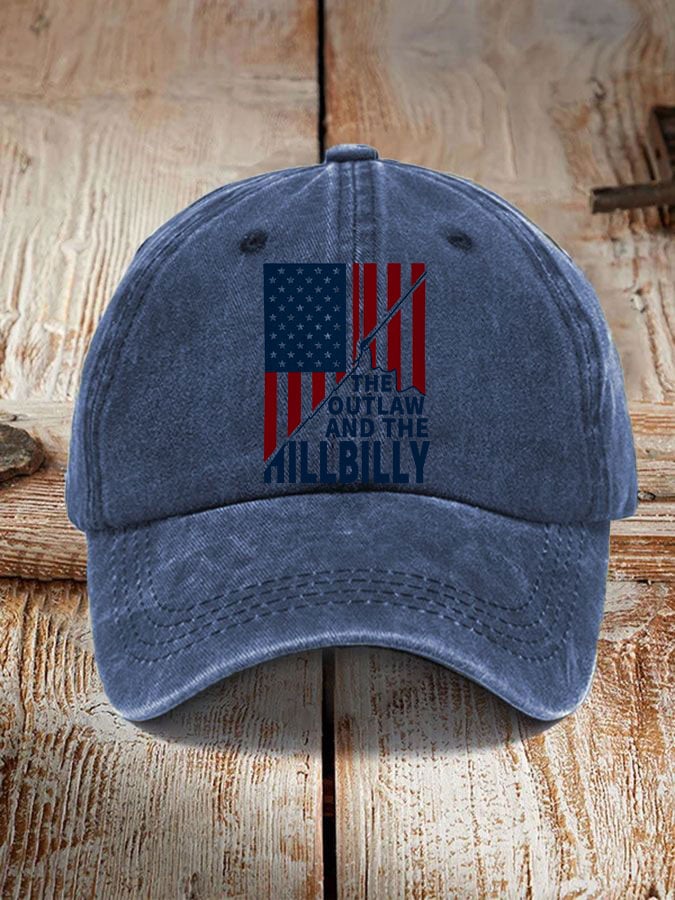 The Outlaw and The Hillbilly print hat