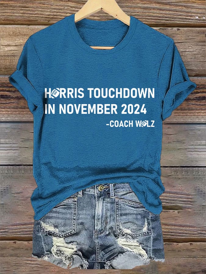 Women's TOUCHDOWN IN NOVEMBER Printed T-shirt