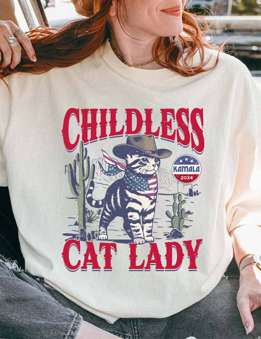 Childless Cat Lady 2024 Tee