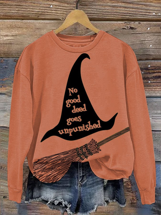 Women's Halloween Printed Casual Sweatshirt