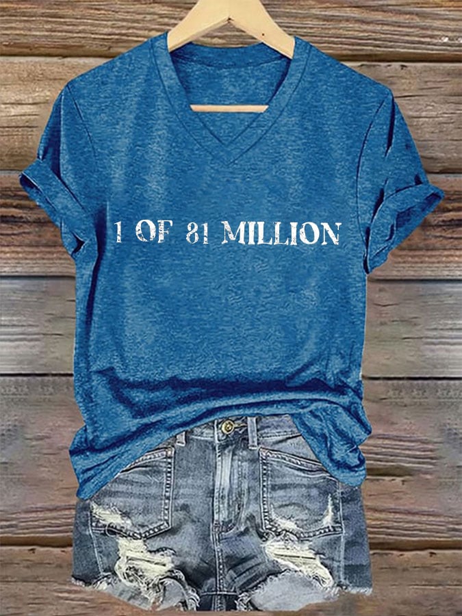 Women's 1 of 81 Million Print T-Shirt