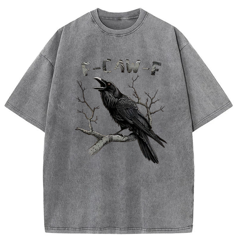 F-Caw-F Crow Washed T-Shirt