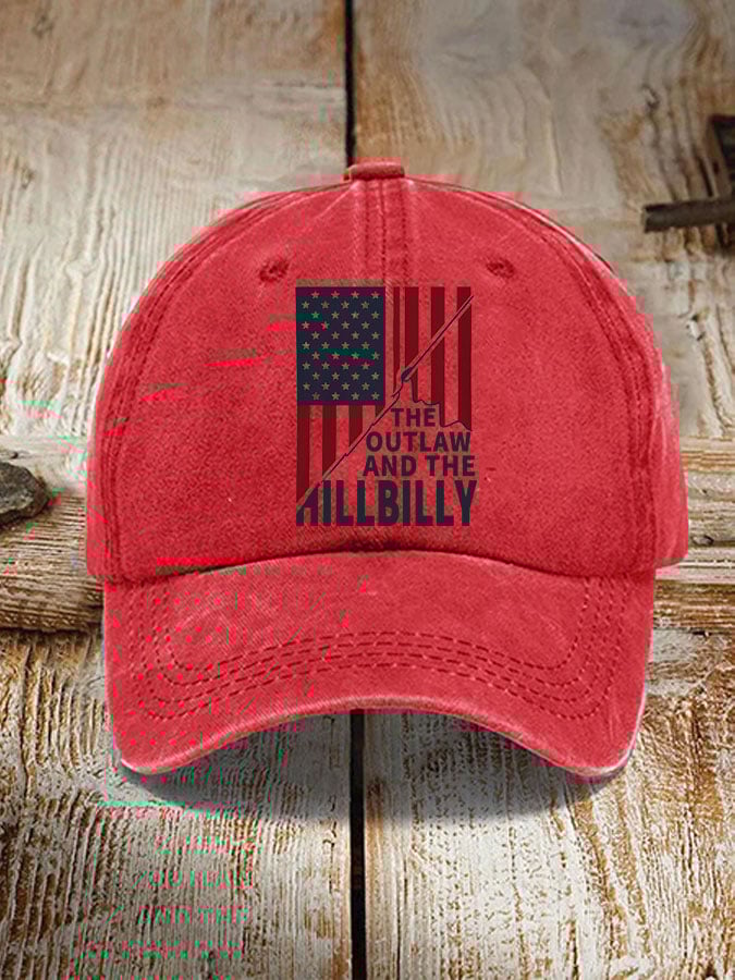 The Outlaw and The Hillbilly print hat