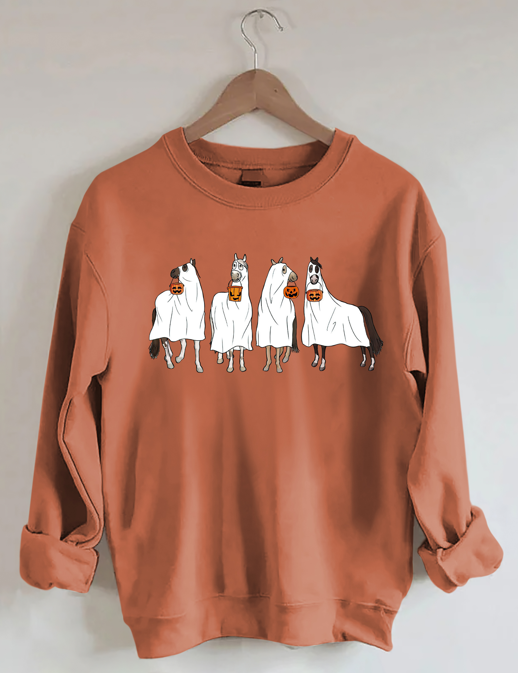 Halloween Horse Ghost Sweatshirt