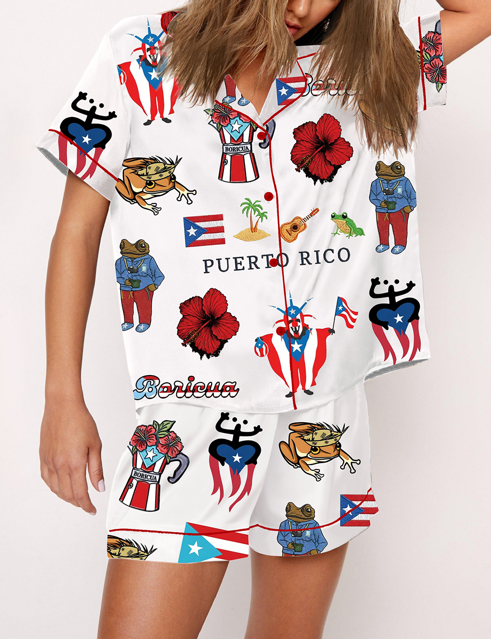 Women’s Puerto Rico Boricua Latina Pajama Set
