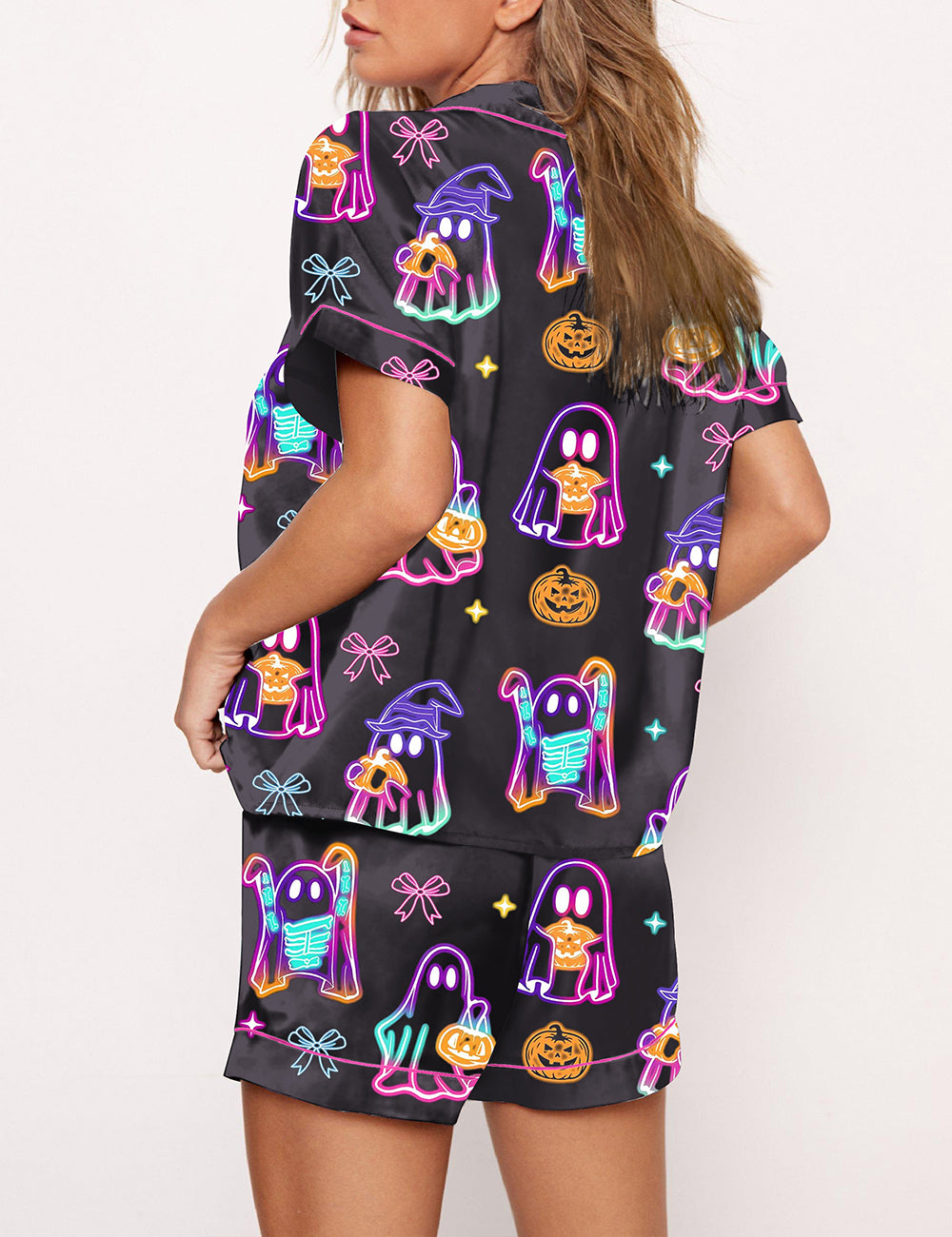 Women's Halloween Ghost Pajama Set