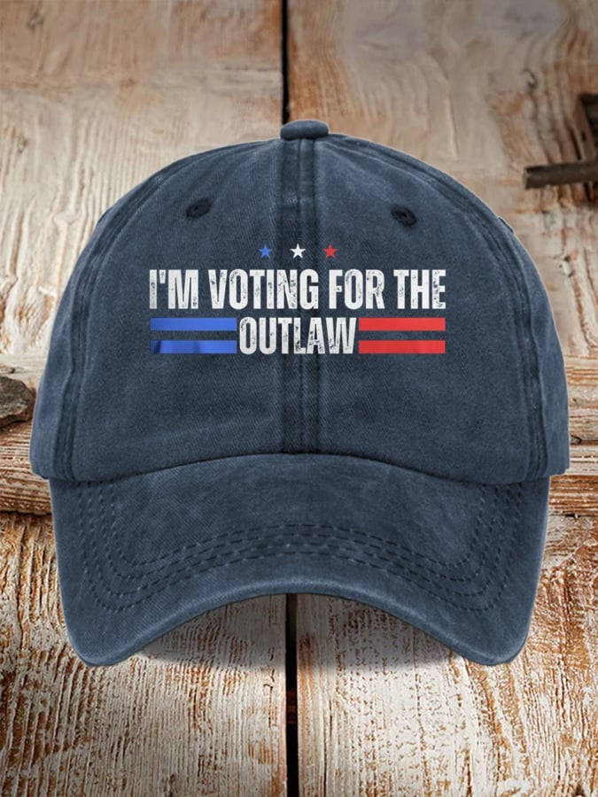 Unisex I'm Voting for the Outlaw Print Baseball Cap