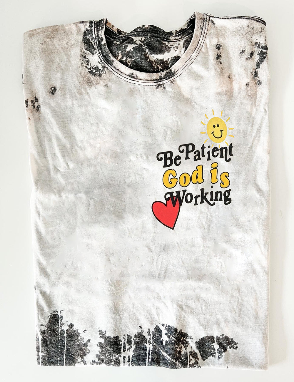 Women's Be Patient God Is Working Print T-Shirt