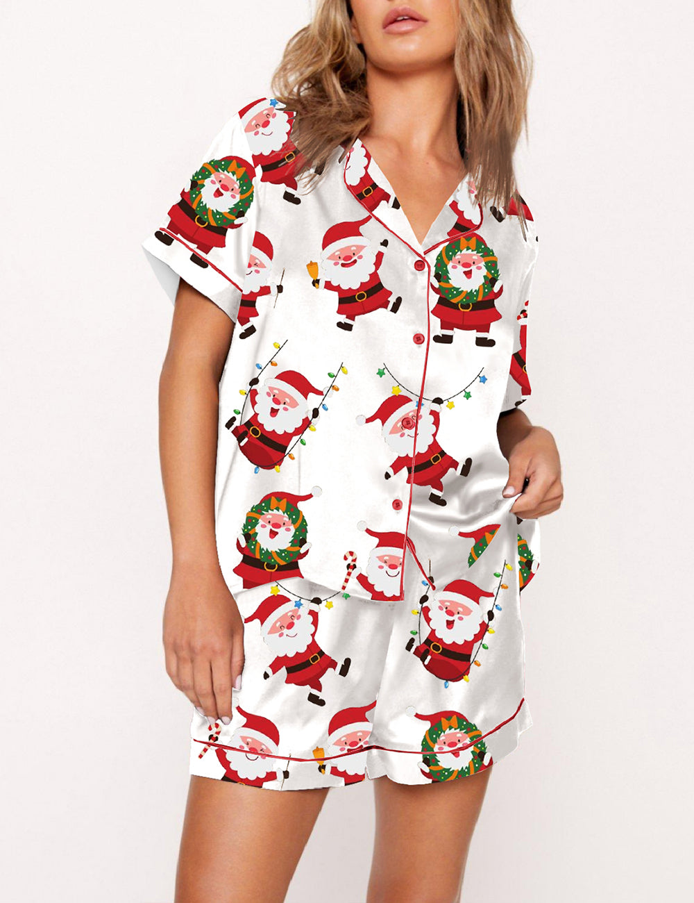 Women's Christmas Santa Pajama Set