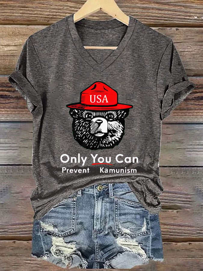 Women's Only You Can Prevent Kamunism Print T-Shirt