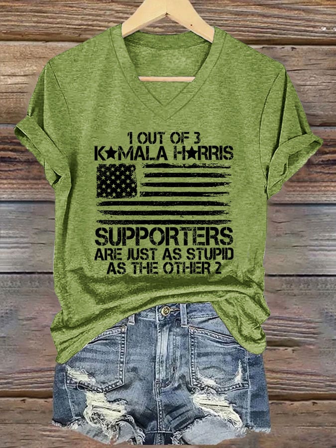 Women's 1 Out Of 3 KH Supporters Are Just As Stupid As The Other 2 Print T-shirt