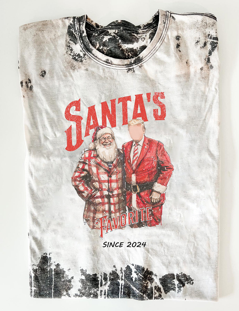 Women's Santa's Favorite Print Crew Neck T-Shirt