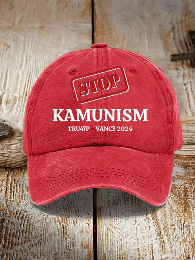 Stop Kamunism Print Hat