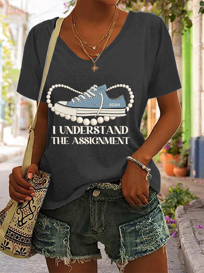 Women's I Understood The Assignment Printed T-Shirt