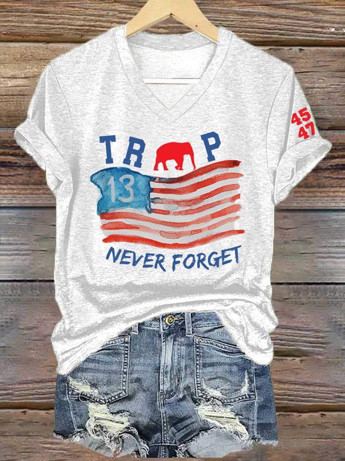 Women'S Remember The 13 Fallen Soldiers Printed T-Shirt