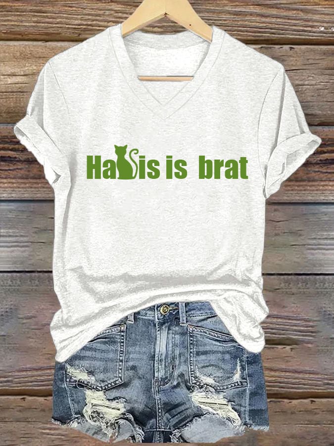 Women's brat Printed T-Shirt