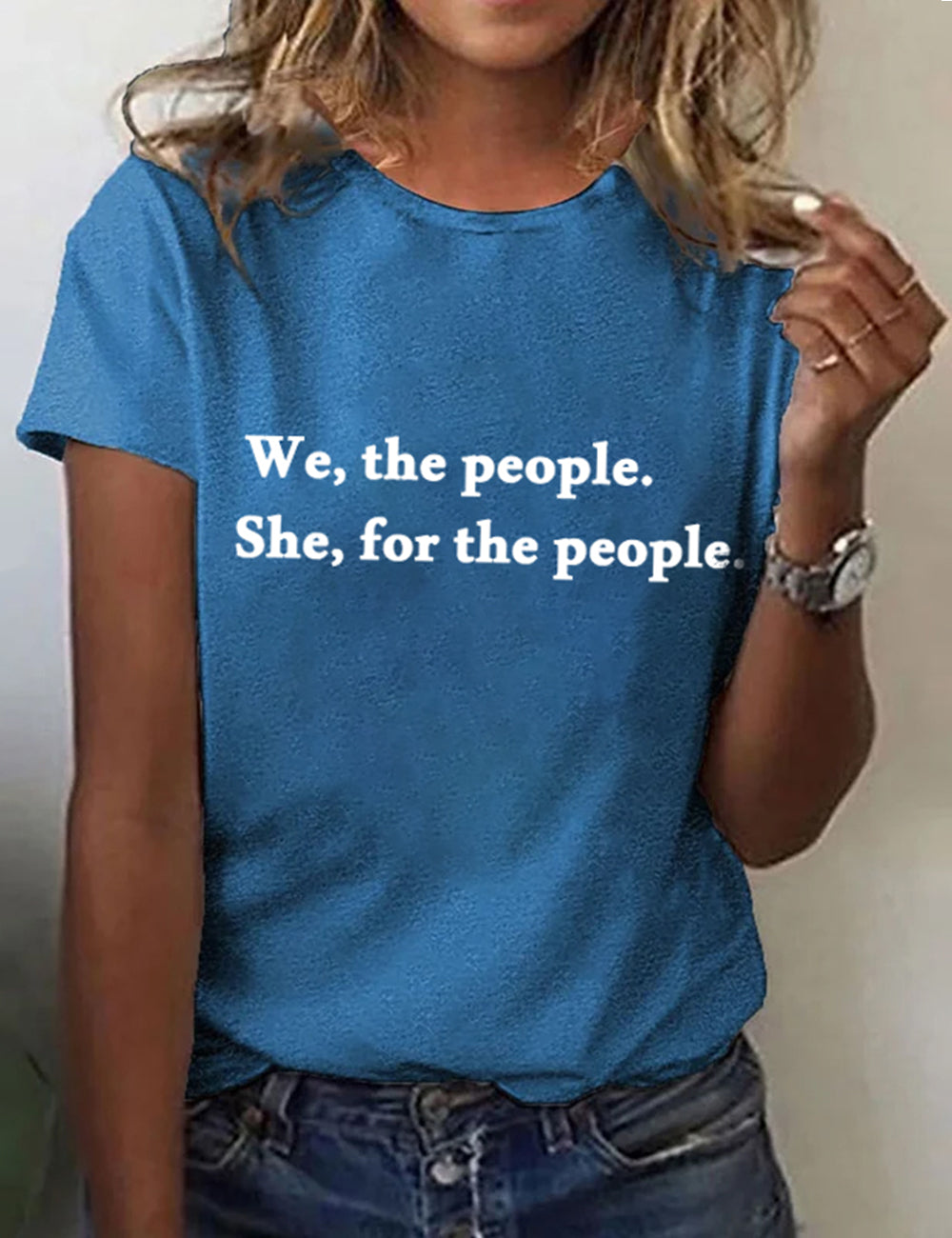 Women's We The People She For The People Print T-Shirt