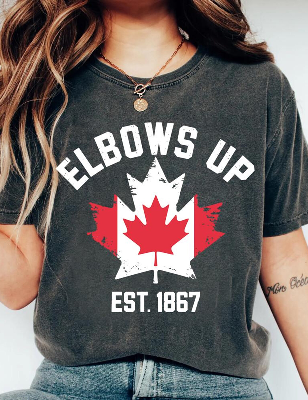 Canada Strong Elbows Up Protest Support T-shirt
