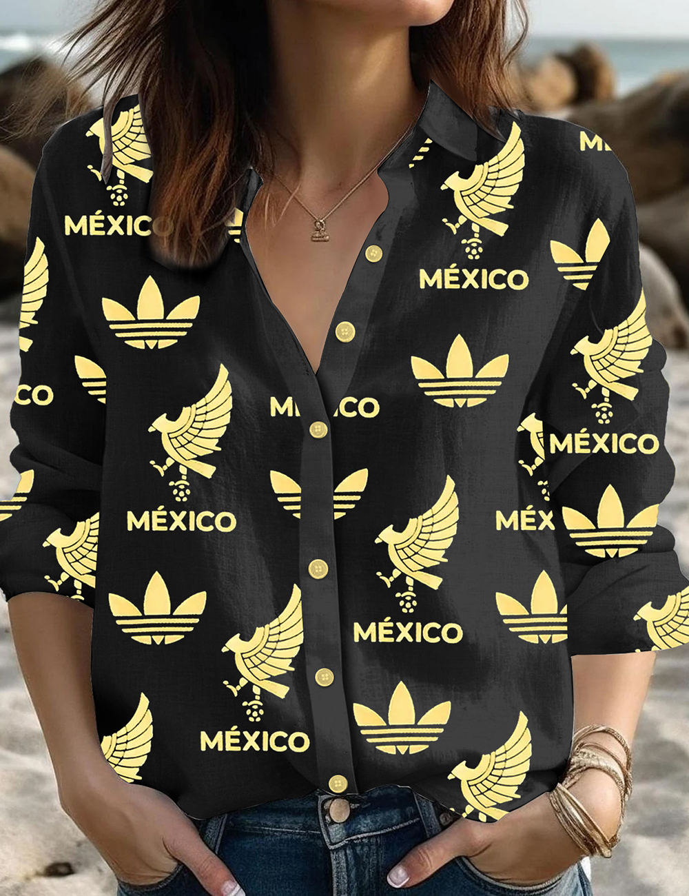 2025 Mexico Authentic Gold Cup Shirt