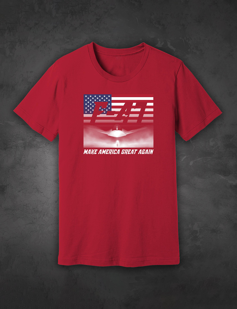 F-47 Air Force Fighter Jet Forth Of July Flag T-Shirt