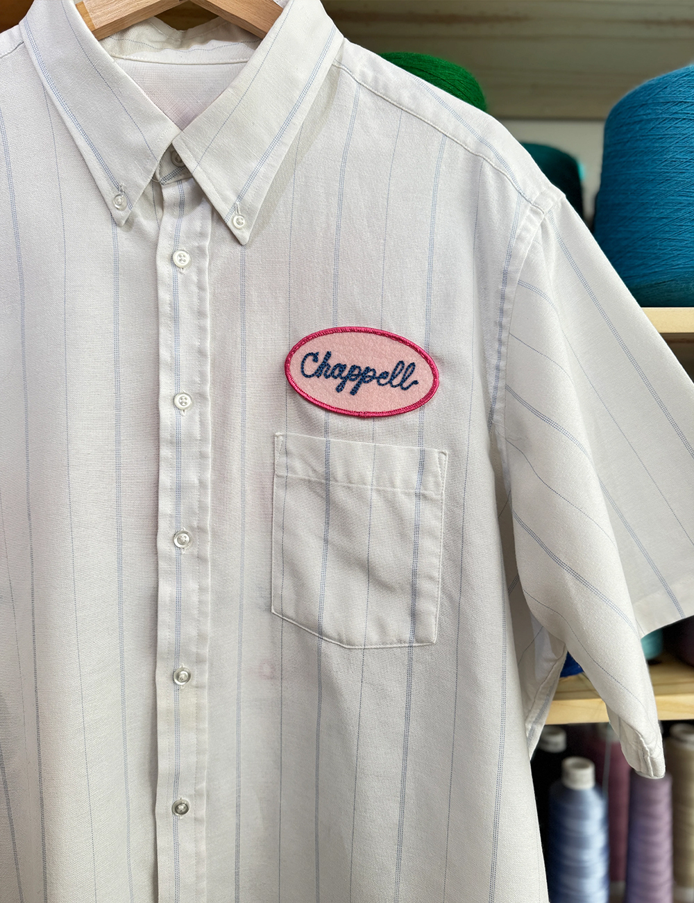 Chappell Roan Pink Pony Print Work Shirt