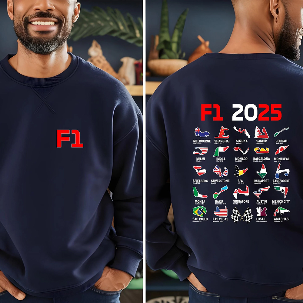 Formula 1 2025 Season F1 Circuits Shirt